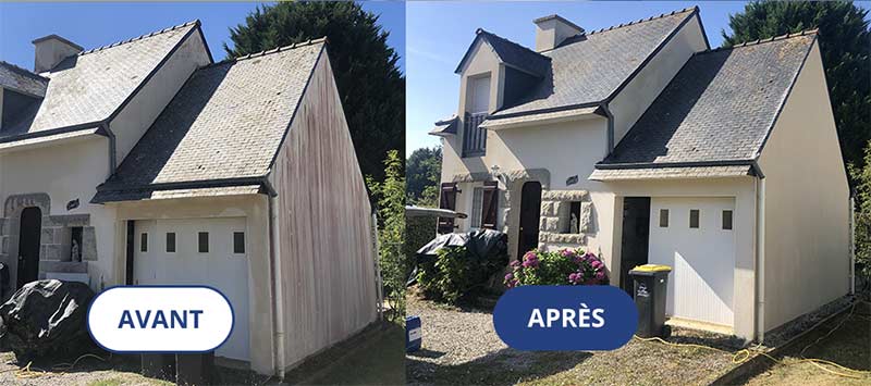Ravalement peinture façade - Truhaud Peintre 56 : peintre sur Lorient (56) dans le Morbihan 56 et le Finistère 29 : nettoyage et démoussage façade. Peinture et imperméabilisation façade. Peinture boiserie et ferronnerie ...